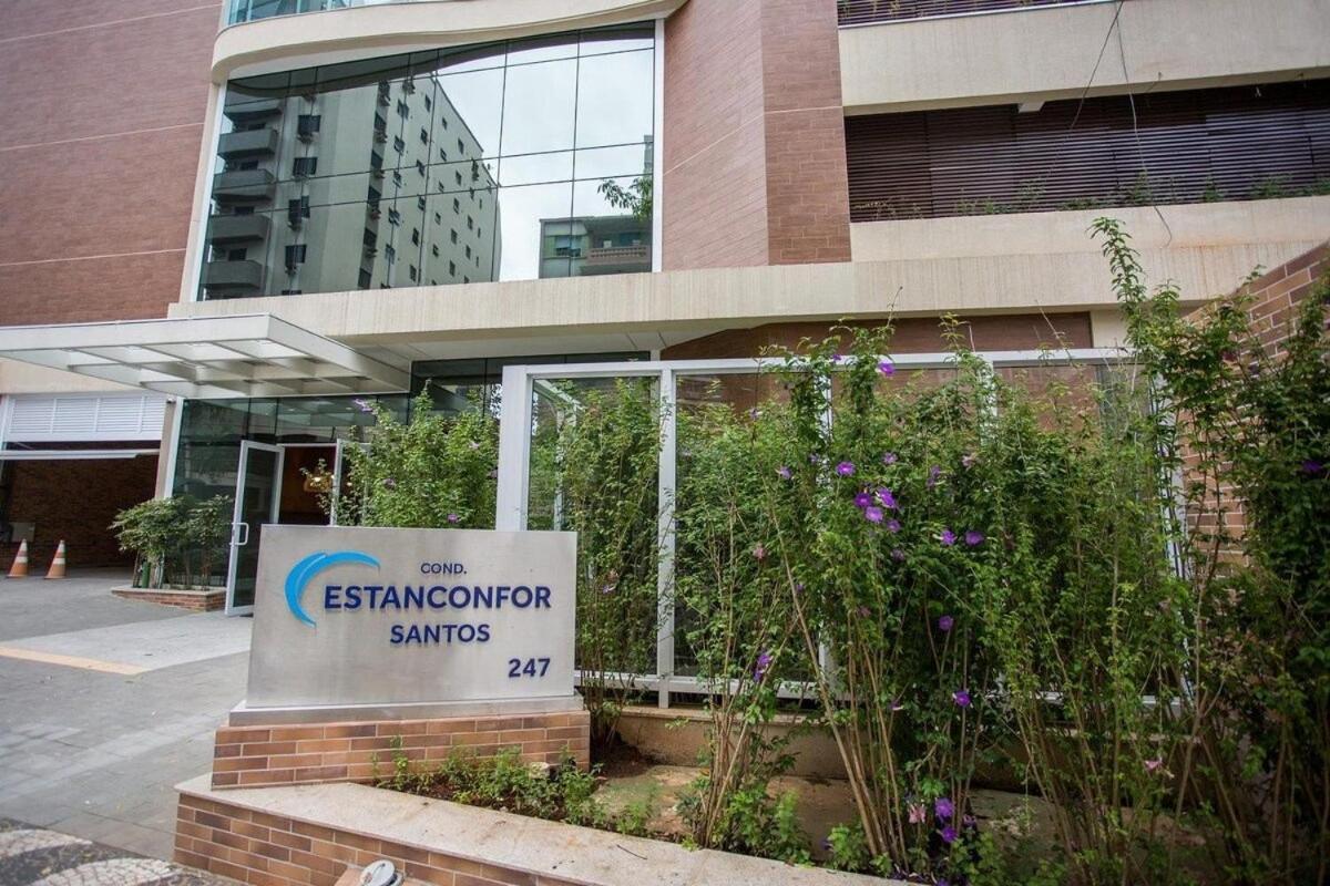 Estanconfor Praia Santos Ac Garagem Sacada Fechada Экстерьер фото